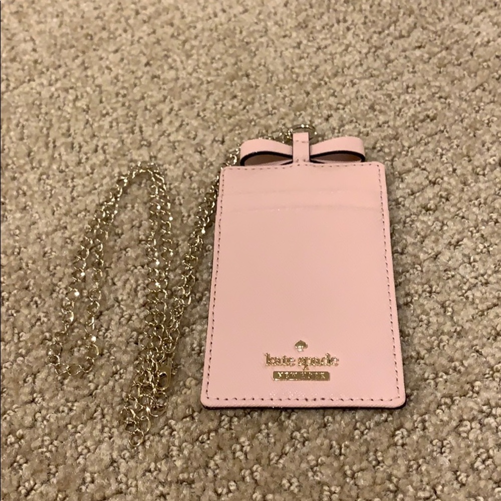 Kate Spade card holder with gold chain
